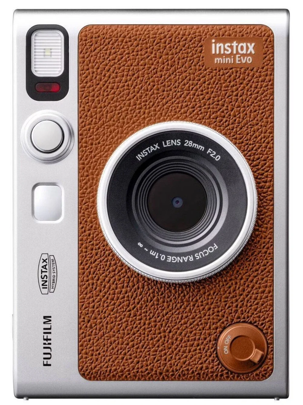 Fujifilm Instax Mini Evo Instant Film Camera - Brown